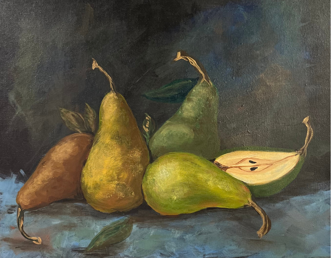 Vintage Still Life With Pears